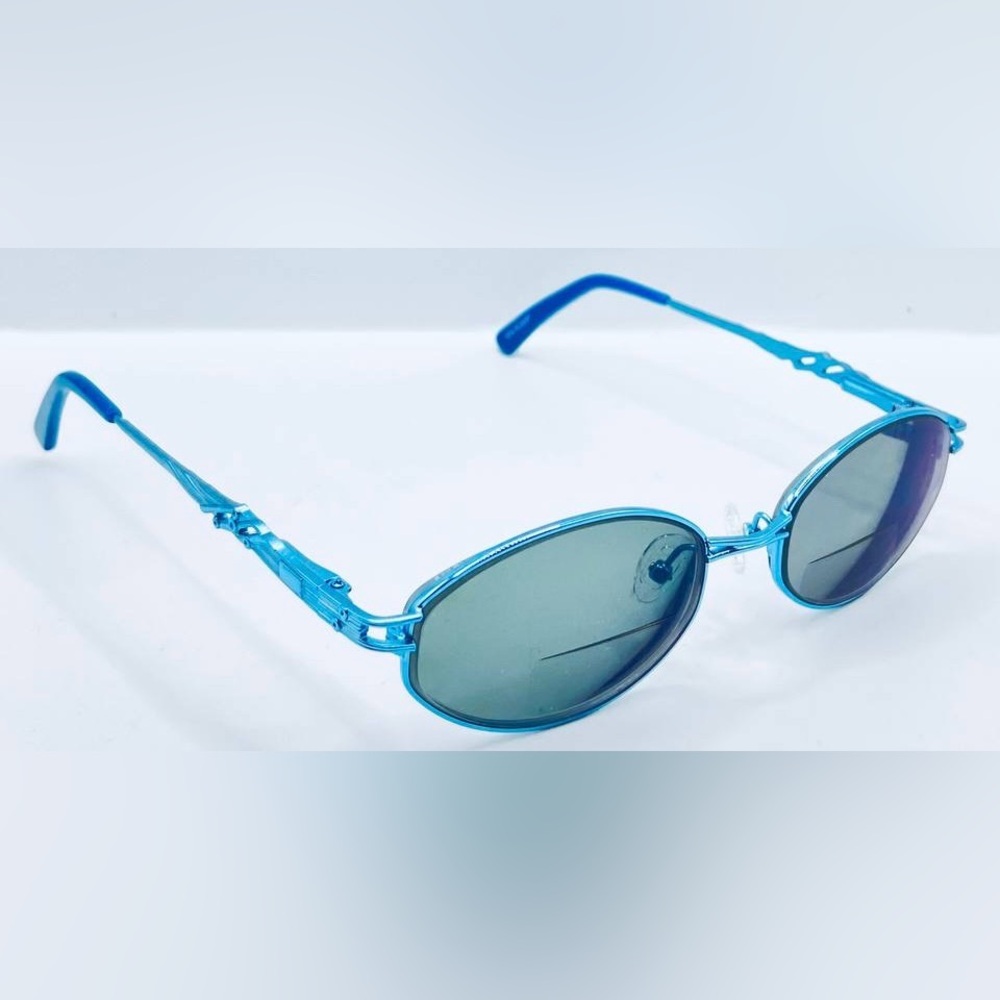 Zenni 452916 Blue Oval Sunglasses Frames Only